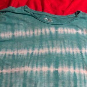 Terra & Sky Turquoise Tie-Dye Top